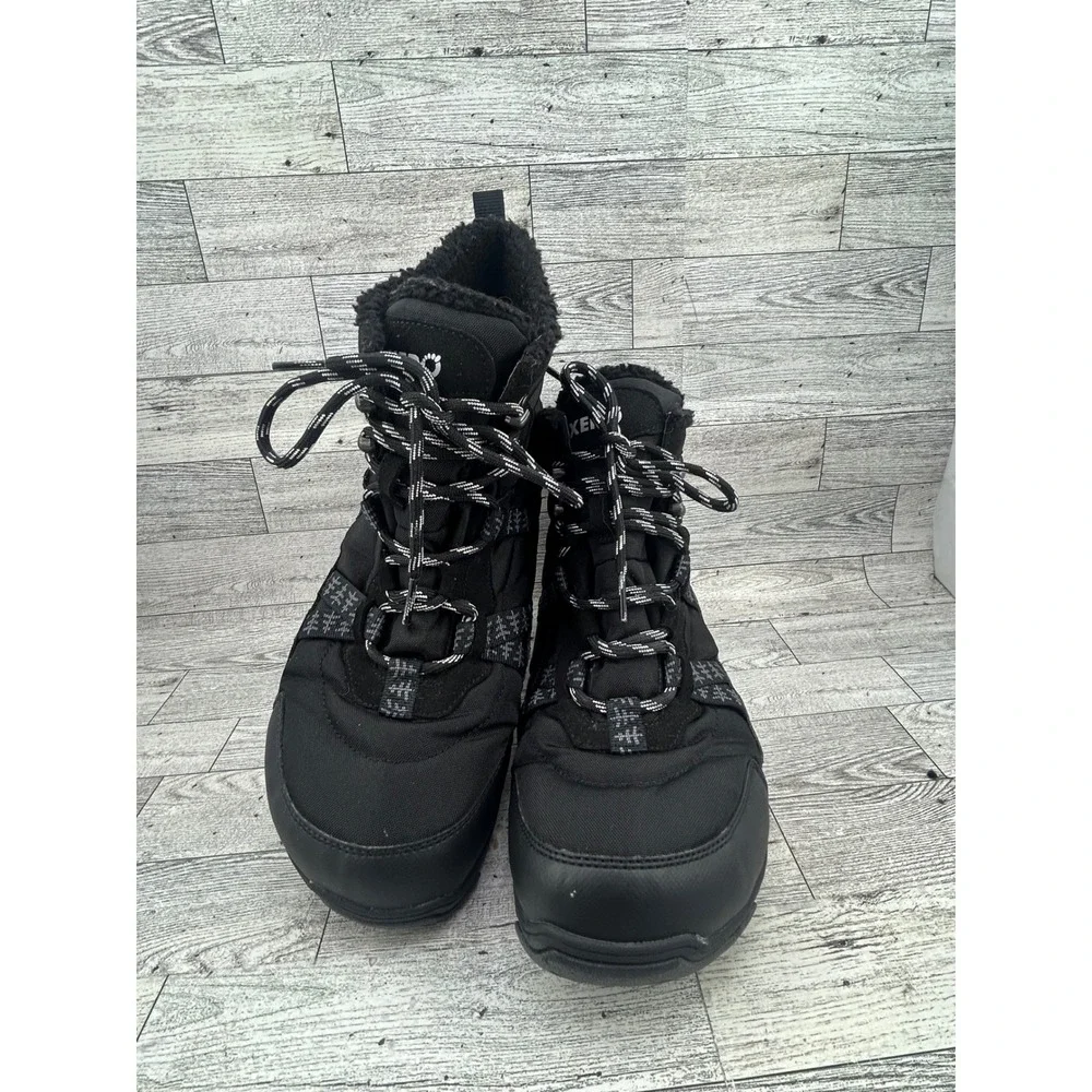 Xero Shoes Alpine Men Snow Boots Black Waterproof Minimalist Zero Drop Size 10